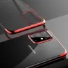 Clear Color Gél TPU Elektoforézis keretes tok Samsung Galaxy A72 4G kék tok - 3. kép