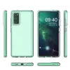 Spring Case átlátszó TPU gél védőtok színes kerettel Samsung Galaxy A72 4G világoskék tok - 0. kép