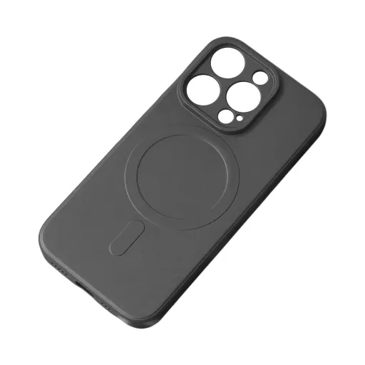 iPhone 14 Plus Silicone Magnetic tok Magsafe - Fekete iPhone 14 Plus Silicone Magnetic tok Magsafe - Fekete