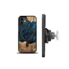 Wood and Resin tok iPhone 12/12 Pro MagSafe Bewood Unique Neptune - sötétkék és fekete - 0. kép