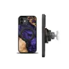 Wood és Resin fliptok iPhone 12/12 Pro MagSafe Bewood Unique Violet - Purple Black tok - 0. kép