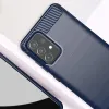 Carbon tok rugalmas borító TPU tok Samsung Galaxy A72 4G kék - 0. kép