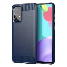 Carbon tok rugalmas borító TPU tok Samsung Galaxy A72 4G kék