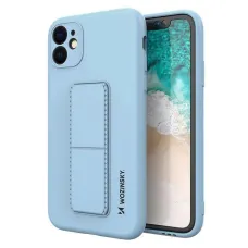 Wozinsky Kickstand Case Szilikon Állványtok Samsung Galaxy A72 4G-hez Világoskék tok