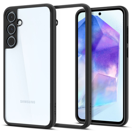 Spigen Ultra Hybrid tok Samsung Galaxy A55 5G-hez - matt fekete