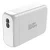 Silver Monkey SMA152 130W GaN töltő 3xUSB-C PD USB-A QC 3.0 levehető tápkábellel - fehér - 2. kép