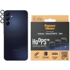 PanzerGlass Hoops Kameravédelem Samsung Galaxy A15 / A15 5G számára - fekete kerettel, üvegfólia