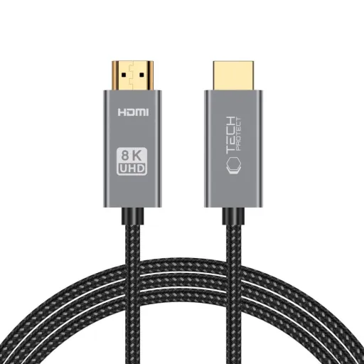 Tech-Protect UltraBoost HDMI 2.1 / HDMI 2.0 4K 120Hz / 8K 60Hz Kábel 2m - Fekete