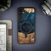 Bewood Unique MagSafe Neptun fa és gyanta tok Samsung Galaxy A54 5G - tengerészkék és fekete tok - 1. kép