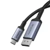Baseus High Definition Series USB-C to DisplayPort 1.4 8K 60Hz egyirányú kábel 1.5m - Fekete - 2. kép