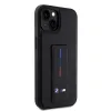 BMW M Collection PU Grip Stand Tricolor Line iPhone 15 tok Fekete - 2. kép