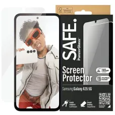 SAFE by PanzerGlass Ultra-Wide Fit edzett üveg pozicionálóval a Samsung Galaxy A35 5G számára üvegfólia