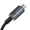 Baseus Crystal Shine CB000089 USB-C / USB-C USB3.2 kábel 100W 20Gbps 1.5m – fekete - 2. kép