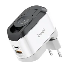 Budi 330WE vezeték nélküli töltő, USB-C, 20W (fekete és fehér)