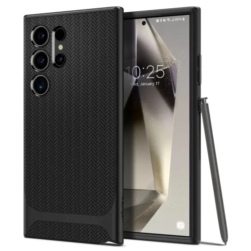 Spigen Neo Hybrid tok Samsung Galaxy S24 Ultra - fekete fém Spigen Neo Hybrid tok Samsung Galaxy S24 Ultra - fekete fém