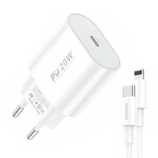Gyors töltő Foneng 1x USB PD 3.0 EU39 + USB C-Lightning