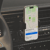Autós szellőzőrácsra erősíthető telefontartó, Acefast, D25, (fekete) - 0. kép