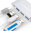 Lention 4in1 Hub USB-C to USB 3.0 + 2x USB 2.0 + USB-C (ezüst) - 2. kép