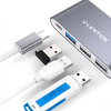 Lention 4in1 Hub USB-C to USB 3.0 + 2x USB 2.0 + USB-C (szürke) - 0. kép