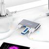 Lention 4in1 Hub USB-C to USB 3.0 + 2x USB 2.0 + USB-C (szürke) - 1. kép