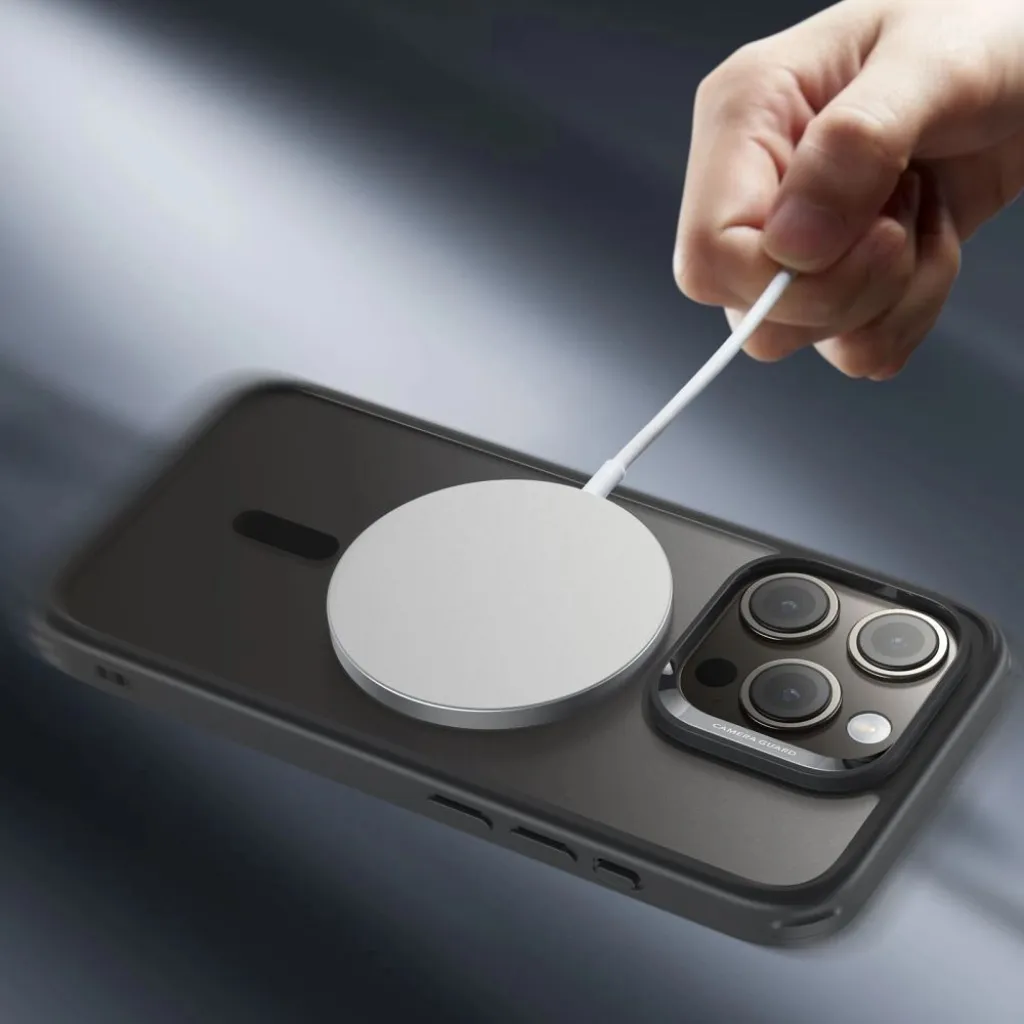  iPhone 15 Pro Fekete Frosted ESR CH HaloLock MagSafe tok - 7