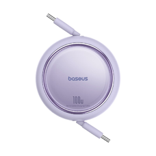 Baseus Free2Draw USB-C - USB-C kábel, PD, 100 W, 1 m (lila)