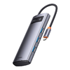 Baseus Metal Gleam Series 4 az 1-ben multifunkciós Type-C hub, USB-C - 4x USB 3.0 - 0. kép