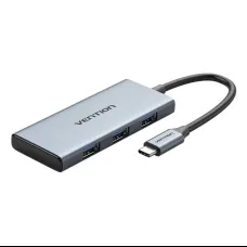 USB-C to HDMI, 3x USB 3.0, SD, TF Hub Vention TOOHB 0.15 m Szürke