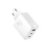 Baseus OS-Cube Pro hálózati töltő, 2xUSB-C + USB, 65W (fehér) - 1. kép