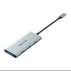 USB-C to HDMI, 3x USB 3.0, SD, TF, PD Hub Vention TOPHB 0.15m Szürke