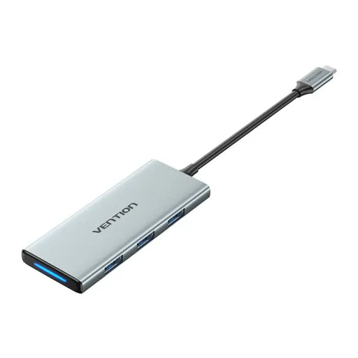 USB-C to HDMI, 3x USB 3.0, SD, TF, PD Hub Vention TOPHB 0.15m Szürke