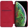 Nillkin Qin bőr fliptok iPhone 11 piros - 4. kép