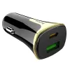 Hoco Colossus autós szivargyújtó töltő Z31A 1xUSB QC 3.0 + 1xUSB Typ C PD 3.0 fekete - 0. kép