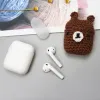 Airpods 1/2 ultravékony szilikon tok gyapjú maci mintás burkolattal - 0. kép
