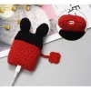 Airpods 1/2 ultravékony szilikon tok gyapjú maci mintás burkolattal - 3. kép