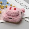 Airpods 1/2 ultravékony szilikon tok gyapjú bagoly mintás burkolattal - 2. kép