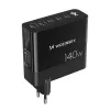 Wozinsky CGWCB 140W GaN fali töltő 3 x USB-C / 2 x USB-A - fekete - 0. kép