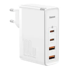 Baseus GaN2 Pro gyors töltő 100W USB / USB Type C Quick Charge 4+ Power Delivery fehér (CCGAN2P-L02)