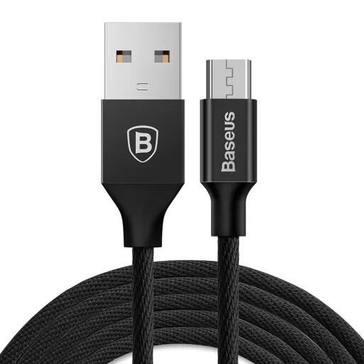 Baseus Yiven USB - Micro-USB kábel, 1,5 m, 2A (fekete)