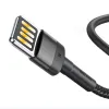 Baseus Cafule 2,4A 1 m-es Lightning USB-kábel (kétoldalas) (szürke-fekete) - 1. kép