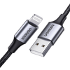 UGREEN US199 Lightning - USB kábel, 2,4A, 1 m (fekete) - 4. kép