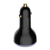 LDNIO C102 Autós töltő, USB + 2x USB-C, 160W + USB-C to Lightning kábel (Fekete) - 3. kép