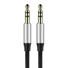 Baseus Yiven AUX 3,5 mm mini jack audio kábel, 1m (fekete-ezüst) - 0. kép