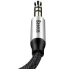 Baseus Yiven AUX 3,5 mm mini jack audio kábel, 1m (fekete-ezüst) - 4. kép