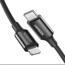 UGREEN US171 USB-C Lightning kábel, 36W, 2m (fekete)