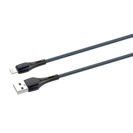 LDNIO LS522 2m USB - Lightning kábel (Szürke-Kék)