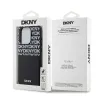 DKNY PU bőrmintás kártyazsebes tok iPhone 14 Pro Max Fekete - 4. kép