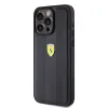 Ferrari PU bőrből készült, finoman perforált tok iPhone 15 Pro Max fekete - 0. kép