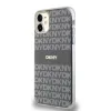 DKNY PC/TPU Ismétlődő Mintás Tónusos Csíkozás Magsafe Tok iPhone 11-hez Bézs - 1. kép