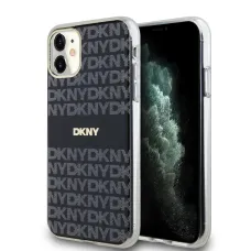 DKNY PC/TPU Repeat Pattern Tonal Stripe Magsafe tok iPhone 11 Black